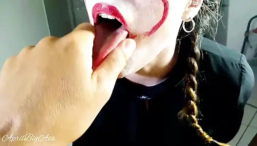 Хэллоуин, IT подсела на член и сперму, она "глотает все" 2-3