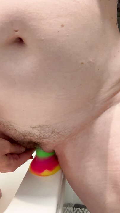 Rainbow no banho.