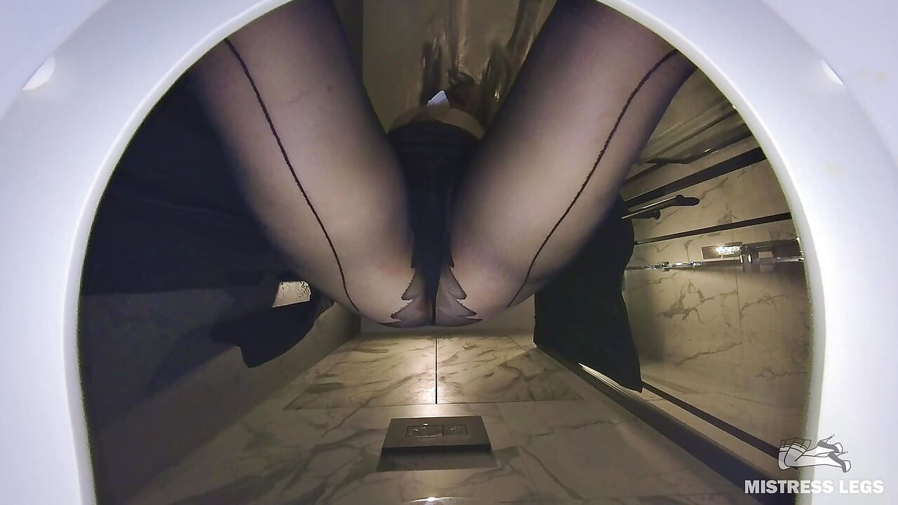 Human Toilet - Golden Shower Lite - Strict Lady Boss Pisses Directly on Your Face in Office Toilet POV