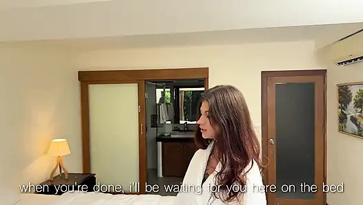 Azgın bir masör, saf bir müşteriyle arkadan yattı