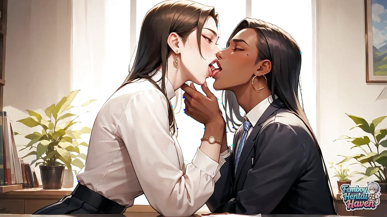 豪華な女装者がオフィスをその尻の魅力で満たす、素晴らしいフェムボーイポルノデビュー!