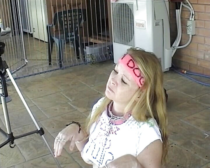 SHELLEY CUMDOG BARKS AND BEGS FOR CUM