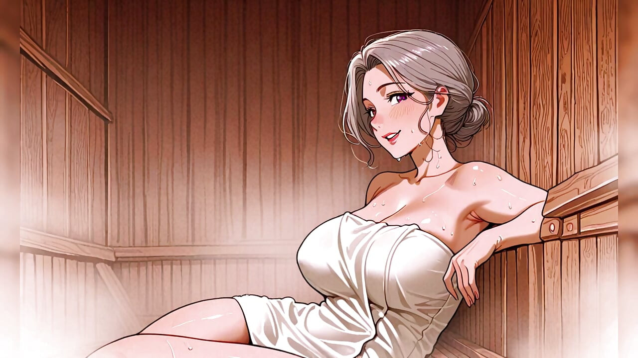 Sexy Sauna MILF and GILF Cartoon Porn