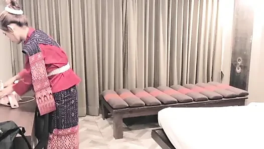Behind the scene Thai E-san dress