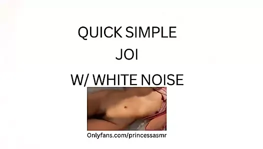 QUICK JOI (white noise ASMR)