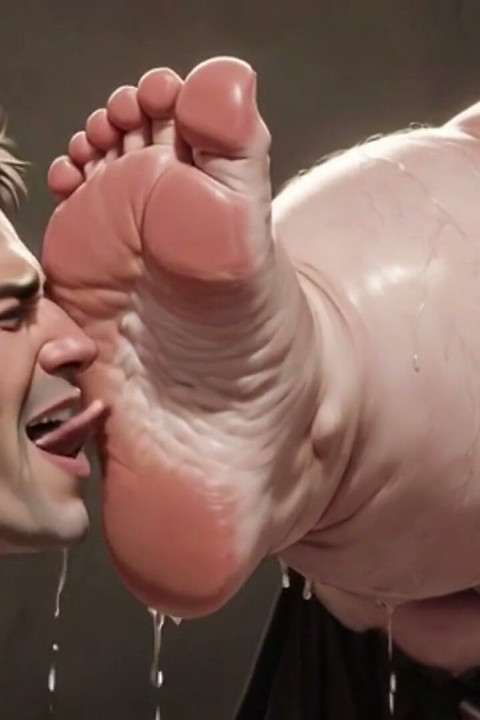 Giant SSBBW Dominates Slave with Foot Licking - Big Feet Worship