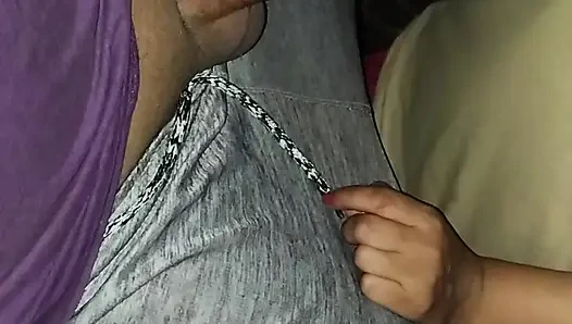 Sana Sucked a Sameer Cock and Discharged his cock