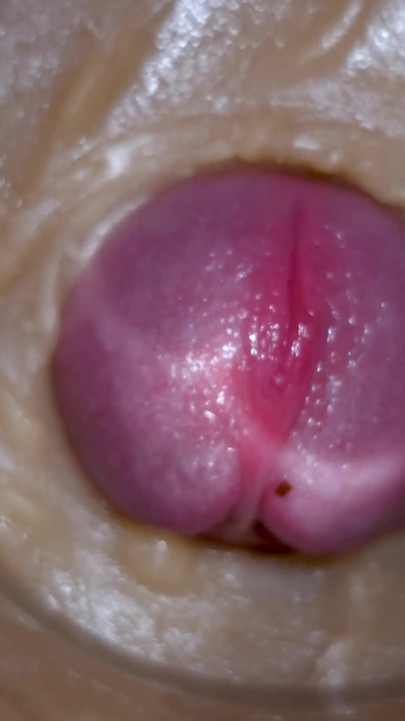 Extreme close up!  Injecting a large dose of sperm pussy toy Camera  4k | Clip 3