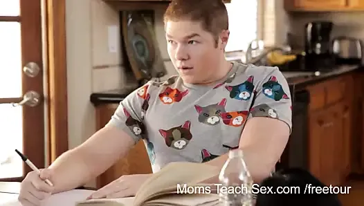 Moms Teach Sex - Step Mom turns study time into fuck time