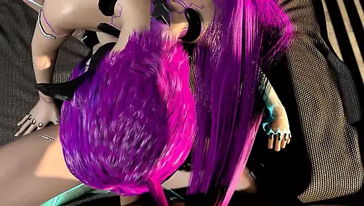 Seks threesome sama dua gadis robot baru