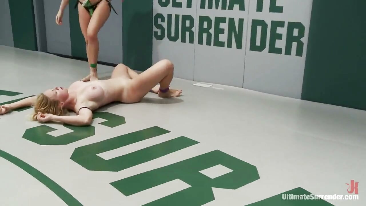 Last Years Champion Takes on Hot Blond with Huge Tits Dominates Her, Fingers Her and Fucks Her