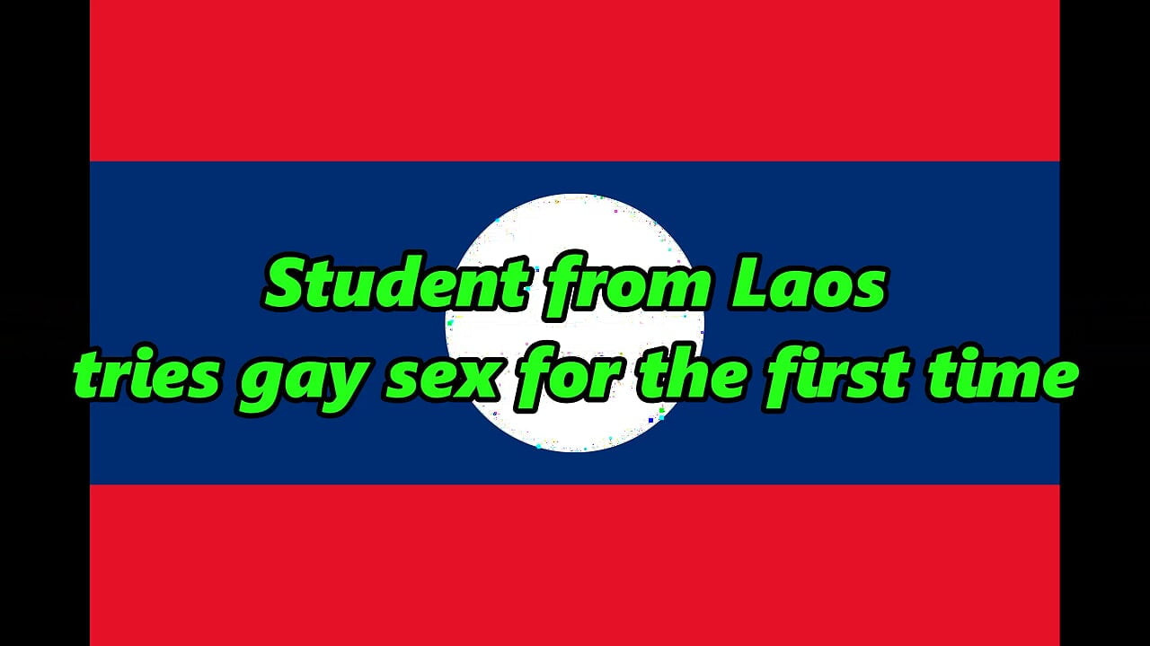 Asiatisk student från Laos provar gaysex för första gången!
