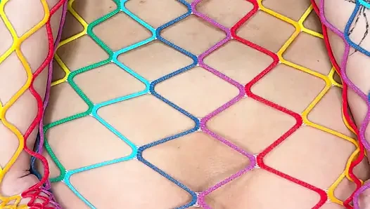 HORNY BITCH IN FISHNETS DRESS SHOW HER SKILLS FROM ALL SIDES. ANAL. BLOWJOB. 4K