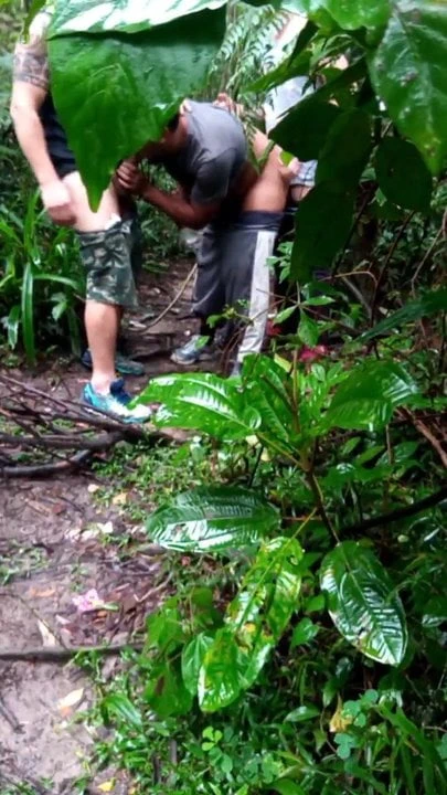 Outdoors cruising gay fun