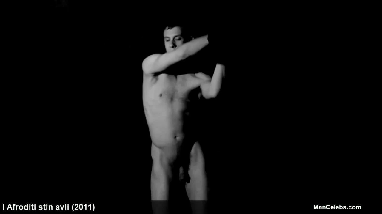 Alex Vardas shakes his huge cock during dance