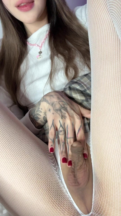 Teasing you by spreading my legs