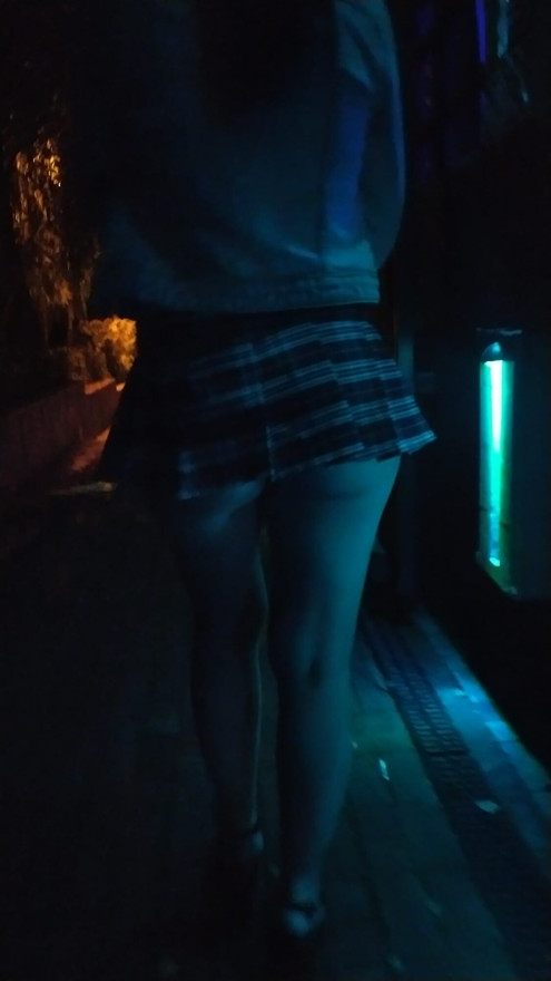 Walking in a short skirt 2