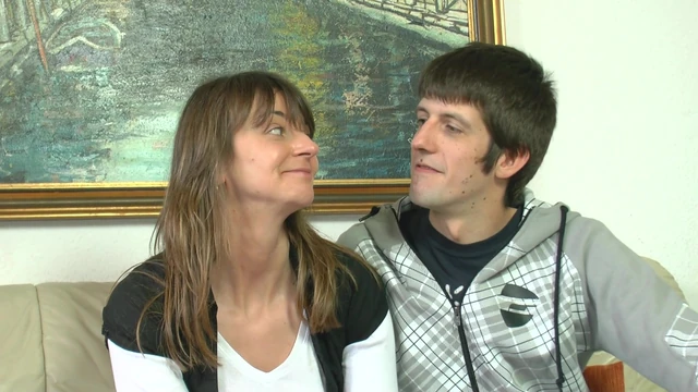 Casting with german actress and actor in threesome, in this