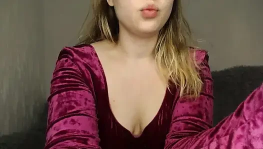 Bbw jucielussie in stockings sexy fingering pussy