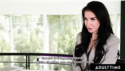 ADULT TIME - Bella Rolland дает киску Кире Нуар на публичном поминке! ИТАЛЬЯНСКИЕ СУБТИТРЫ