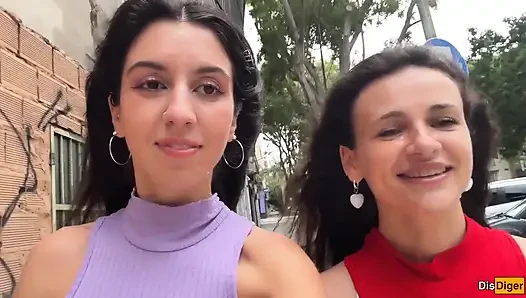 Two Cum-covered Beauties Love to Walk - Cumwalk