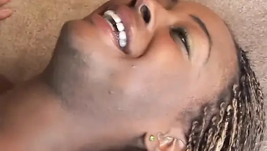 Cute babe likes it when her wet cunt is fucked hard by a huge pole