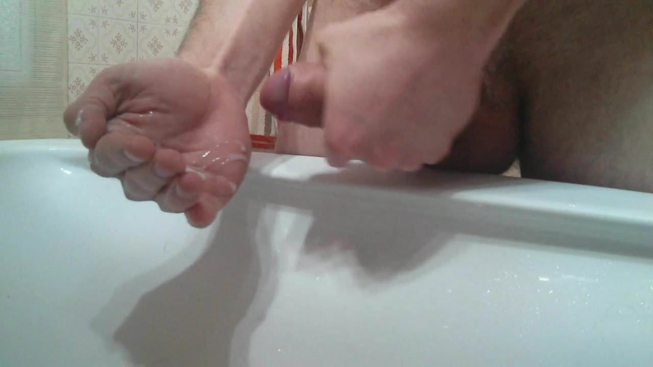 Big cumshot in my hand