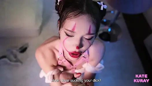 Pennywise Skillfully Sucks and Takes Cum on His Face