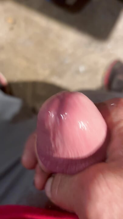 Stroking my cock
