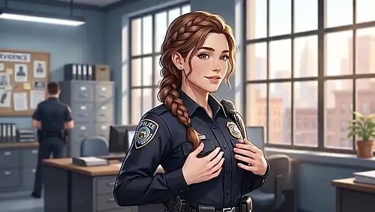 Police woman arrests you and then fucks you