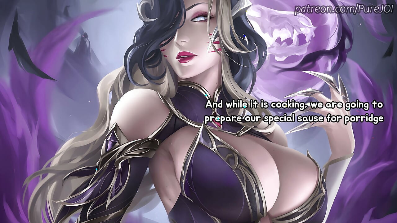 Ahri teaches you how to cook a delicious dinner (Double CEI JOI)
