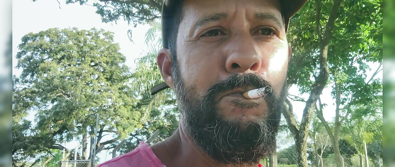 Smoking in the woods