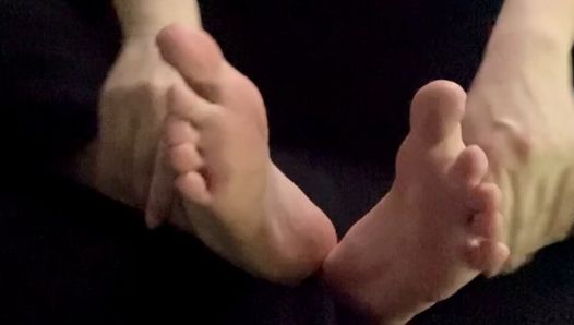 Voetfetisj met trans mannelijke voeten
