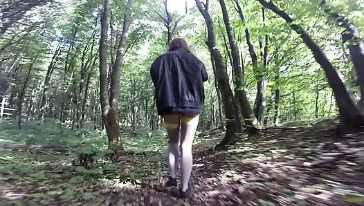 Naked pussy in forest