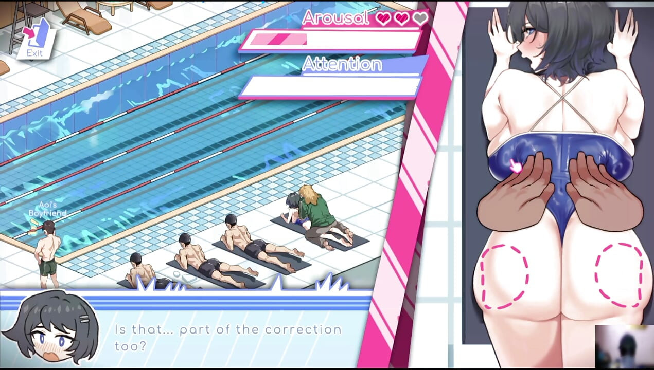 Ep-1 lifeguard holic! NTR Hentai game gameplay! I got a swimming pool and there are many hot girls!