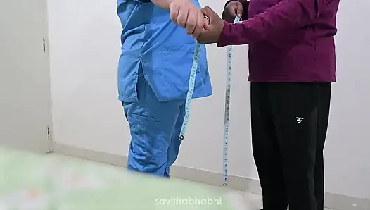 Perawat India tina bhabhi berhubungan seks dengan penjahit