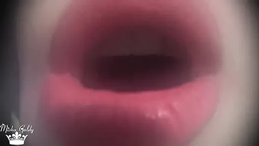 Mesmerized by my pink lips cumcountdown