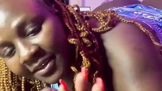 Giving Him Deep Throat Kisses