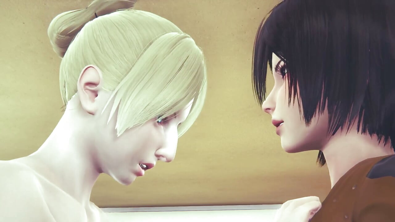 후타 미카사 히토리아와의 섹스 - Aot Hentai
