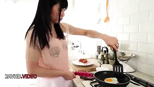 Steamy Asian Maid With Perky Tits Serves Up Hot Passionate Sex Play