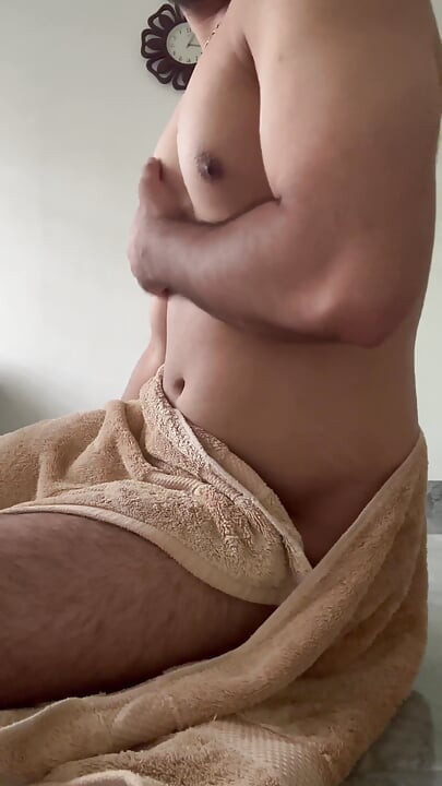 Needy Adult Desi Twink Wants Daddy - Feet Play, Hard Jerk-off & Messy Cumshot