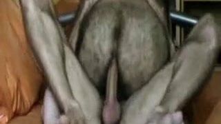 Fucking a hairy butt