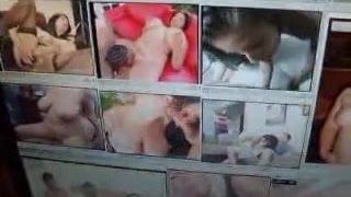 Wichsen auf mehrere Porno-Videos auf meinem Computer