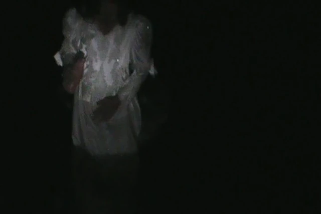 wedding gown at night...