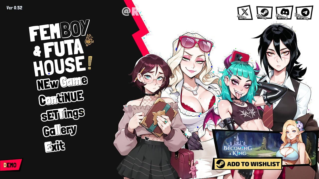 Femboy Futa House Demo - RavelynnVT Gameplay