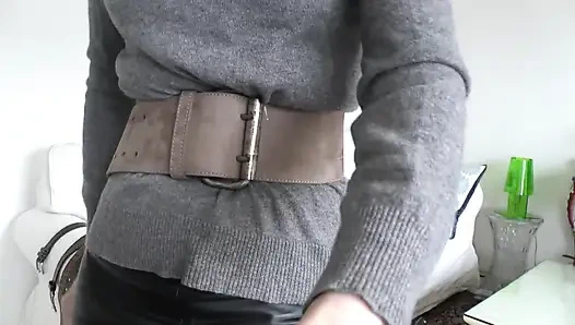 Belt Fitting in the Living Room, Part 3, Lady Victoria Valente