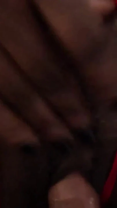 Jaw-dropping moment from "Sexy black Milf gets fucked on coffee table by some random white guy she met in the stores"