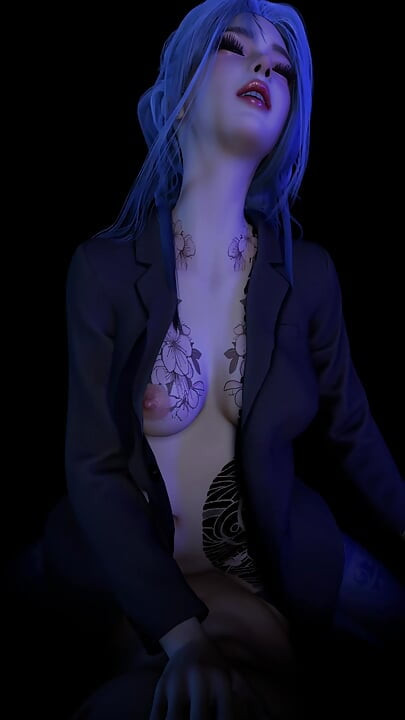 Blue Marin Lap Dance (versão tatuada)