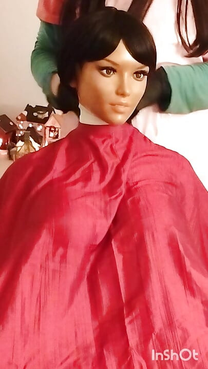 Nikki the ebony sex doll Loves vinyl BBC
