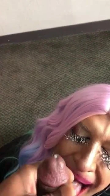 Cumming in slut mouth